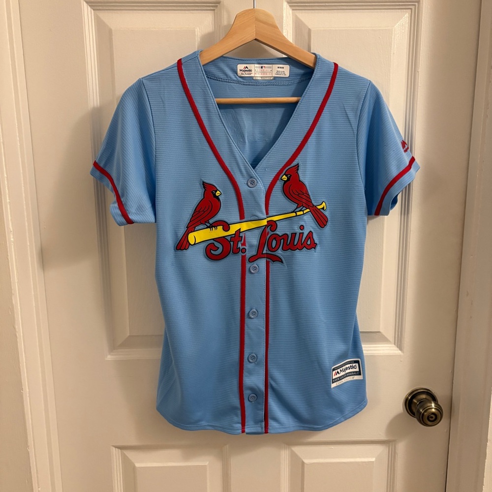 Majestic Women’s St. Louis Cardinals Blue Molina Jersey